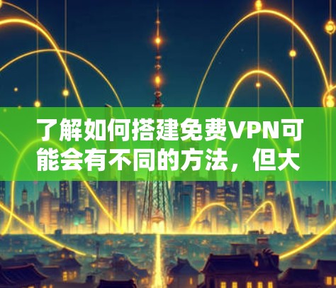 了解如何搭建免费VPN可能会有不同的方法,但大多数VPN都是基于订阅或付费服务的。以下是一些建议,帮助您搭建一个简单的VPN