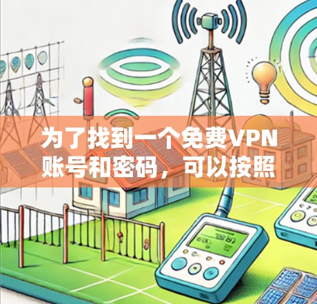 为了找到一个免费VPN账号和密码，可以按照以下步骤进行