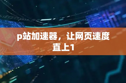 p站加速器，让网页速度直上1