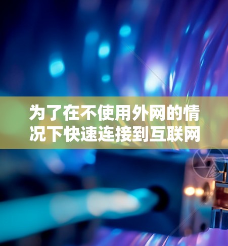为了在不使用外网的情况下快速连接到互联网，可以采用以下方法