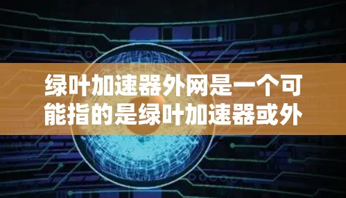 绿叶加速器外网是一个可能指的是绿叶加速器或外网加速器的加速工具。它可能是一种专门优化网络连接速度的设备或软件，帮助用户更快地连接到互联网和外部网络。以下是对这一概念的详细介绍