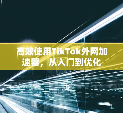 高效使用TikTok外网加速器，从入门到优化