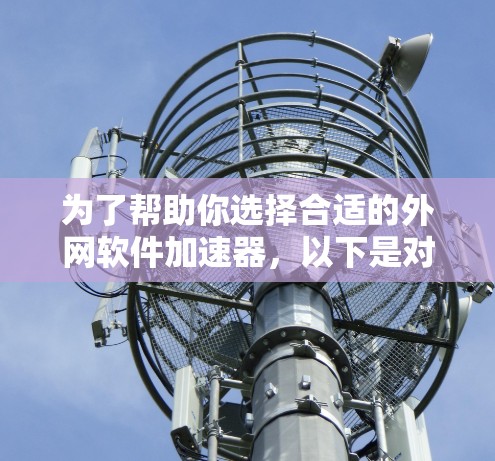 为了帮助你选择合适的外网软件加速器,以下是对不同工具的总结和建议 为了帮助你选择合适的外网软件加速器,以下是对不同工具的总结和建议