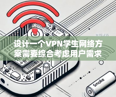 设计一个VPN学生网络方案需要综合考虑用户需求、技术选择、费用和安全措施等多个方面。以下是一个分步骤的方案设计