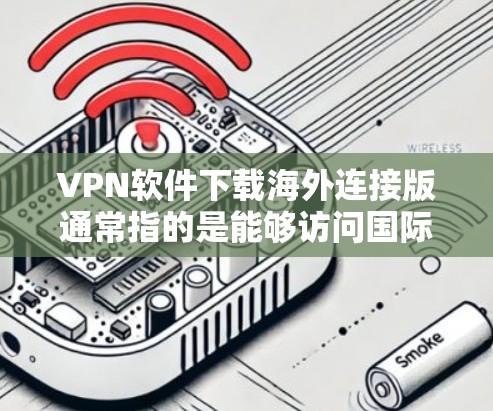 VPN软件下载海外连接版通常指的是能够访问国际网络或特定国家网络的软件。以下是一些常见的VPN软件和推荐选项,帮助您找到适合的连接版 VPN软件下载海外连接版通常指的是能够访问国际网络或特定国家网络的软件。以下是一些常见的VPN软件和推荐选项,帮助您找到适合的连接版