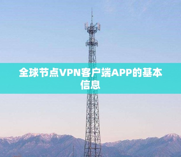 全球节点VPN客户端APP的基本信息